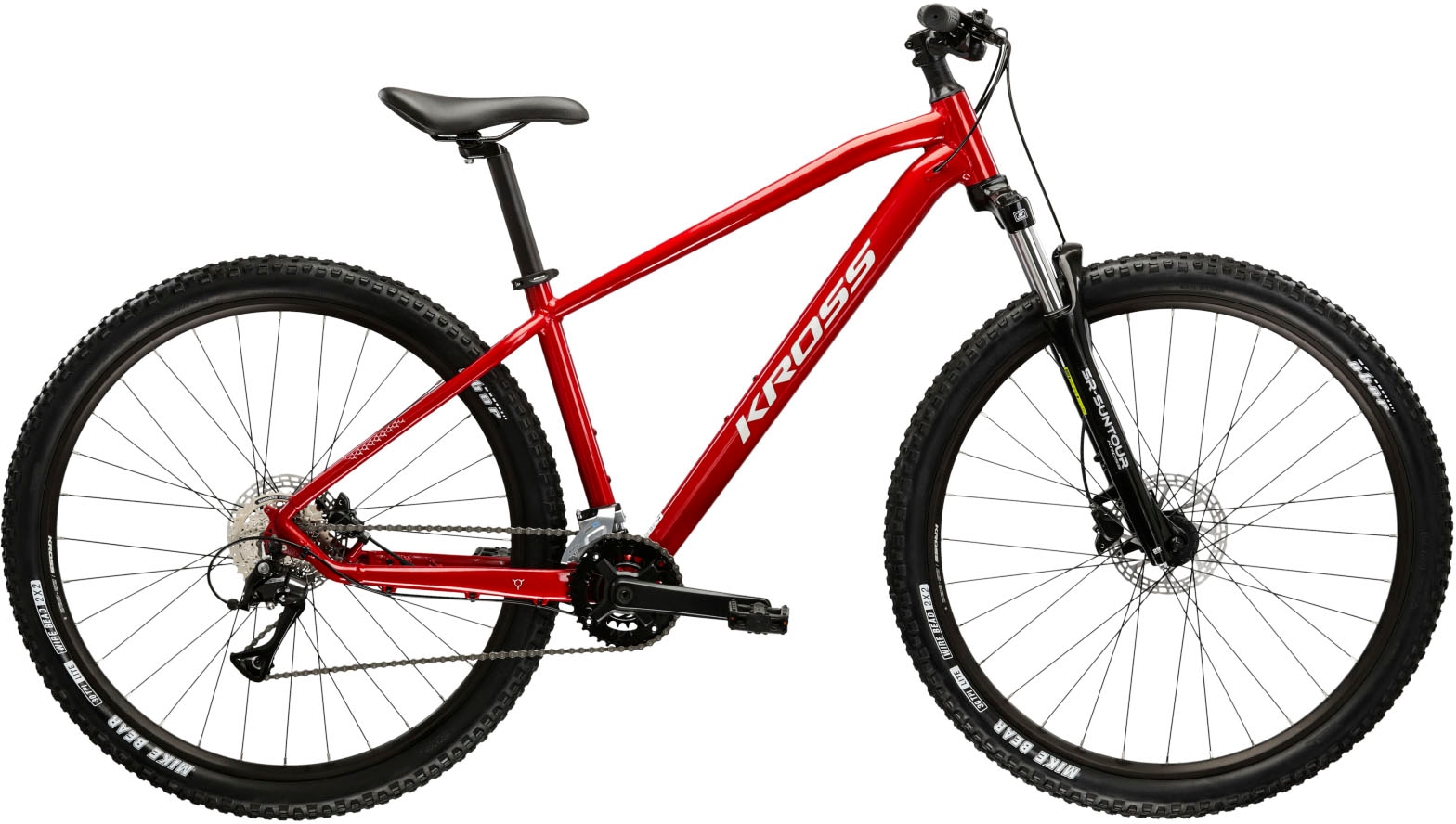 Mountainbike KROSS "Hexagon 4.0" Gr. 53, rot (rot, schwarz), Fahrräder, 53cm, 29 Zoll (73,66cm) hinten: 29 Zoll (73,66cm) Image