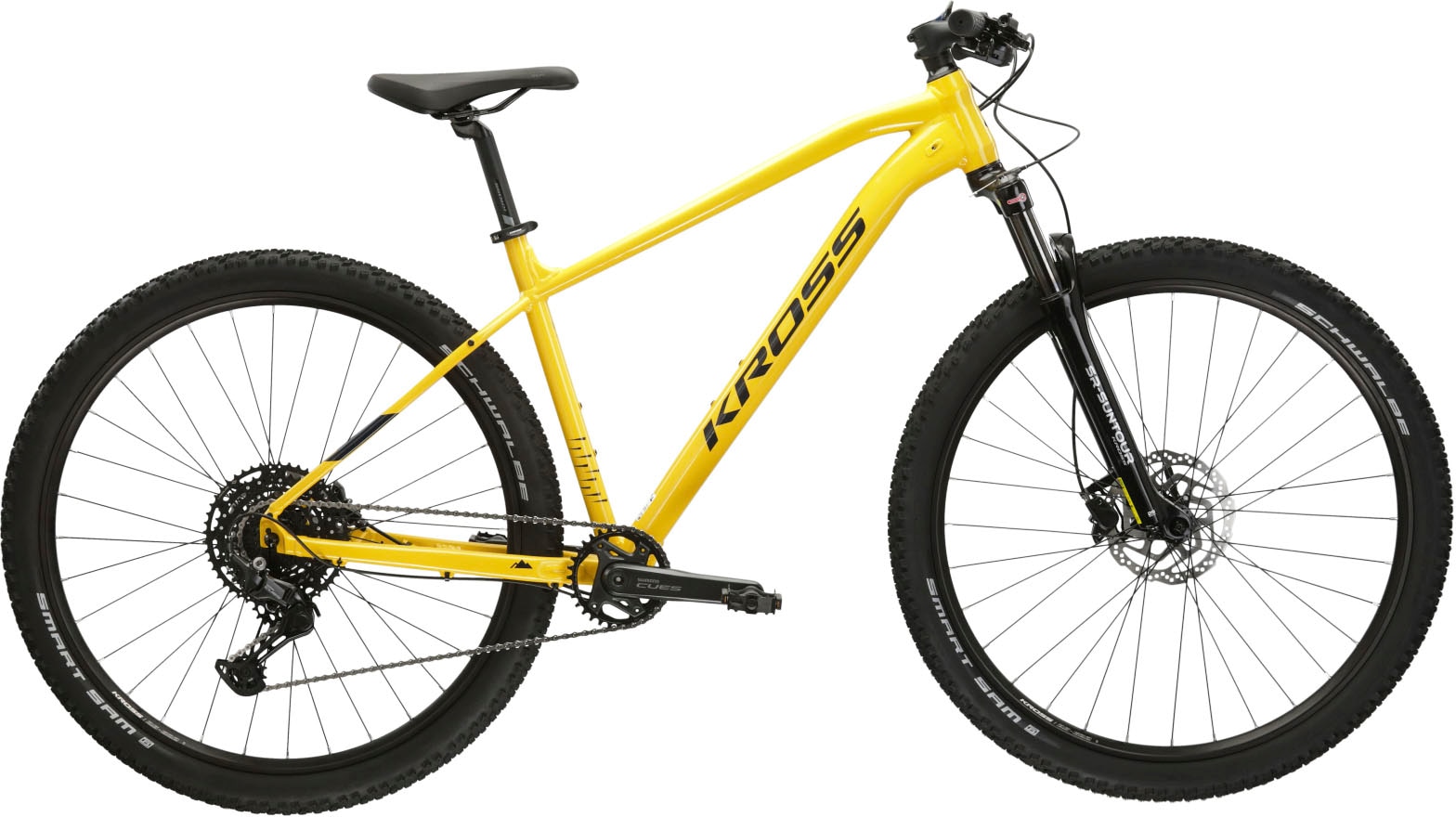 Mountainbike KROSS "Hardtail Level 4.0" Gr. 51, gelb (gelb, schwarz), Fahrräder, 51cm, 29 Zoll (73,66cm) hinten: 29 Zoll (73,66cm) Image