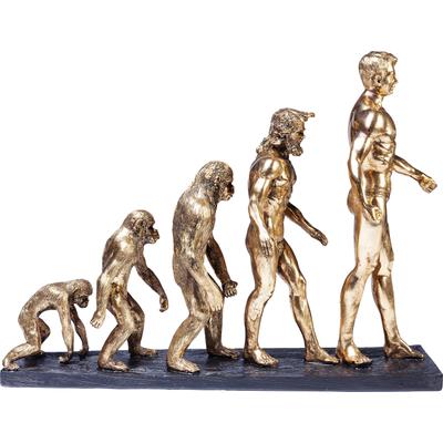Dekofigur KARE DESIGN "Deko Figur Evolution", gold (goldfarben), B:58cm H:42,5cm T:18,5cm, Polyresin, Dekofiguren Image