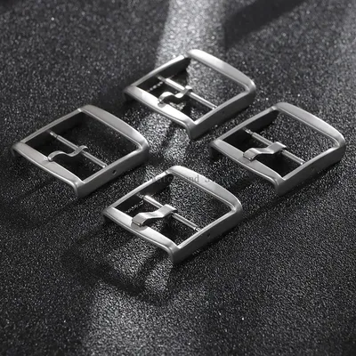 16mm 18mm 20mm 22mm Edelstahl Silber Uhr Schnallen Männer Frauen Pin Versicherung Verschlüsse Metall Image