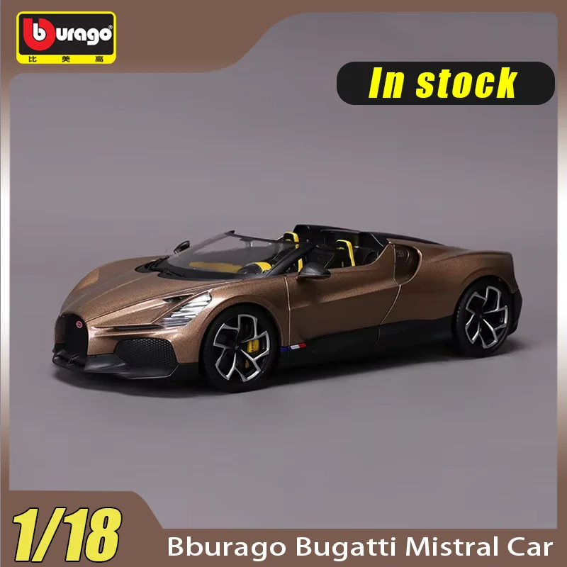 Brandneue Farbe auf Lager Bburago 1:18 Bugatti Mistral Auto Legierung Miniatur-Druckguss-Modell Bugatti Auto Custom Toys Collection Geschenke