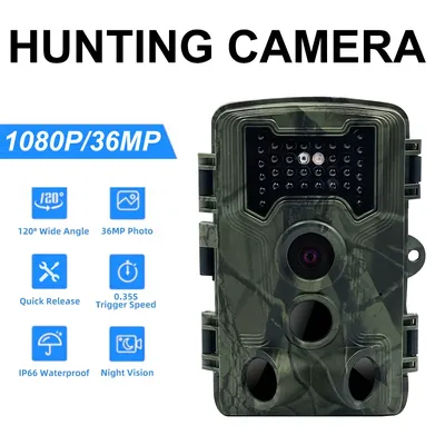 Mini Jagd Trail Kamera 36MP 1080P Nachtsicht Wildlife Kamera Bewegung Aktiviert Tracking Foto Falle Cam Wild Überwachung