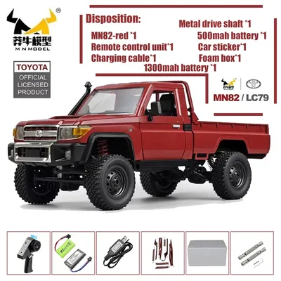 MN82 MN82 Pro Remote Controlled Climbing Off-road Vehicle 1:12 Full scale 4WD For Toyota LC79 Simulation RC Model Toy Rc Car