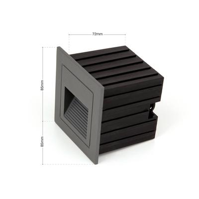 Orion LED-Wandeinbaulampe Loro, anthrazit, Breite 8,5 cm, Alu Image