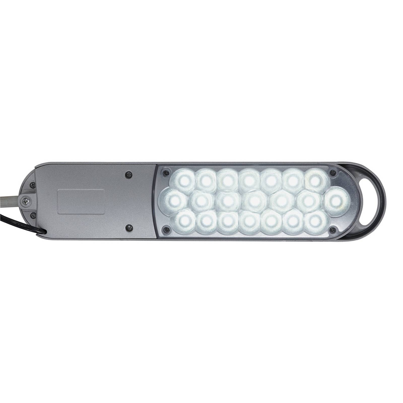 Maul LED Schreibtischlampe MAULatlantic, chrom / silber, für Arbeitszimmer / Büro, Metall, Modern, LED Tischlampe