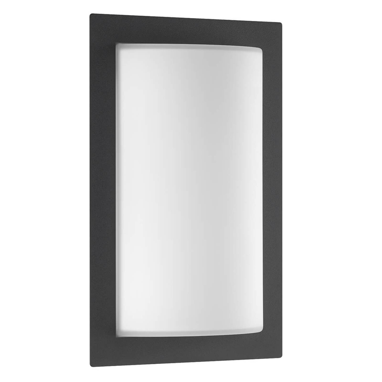 LCD Aussenwandleuchte mit Bewegungsmelder Luis, schwarz, Edelstahl, Modern