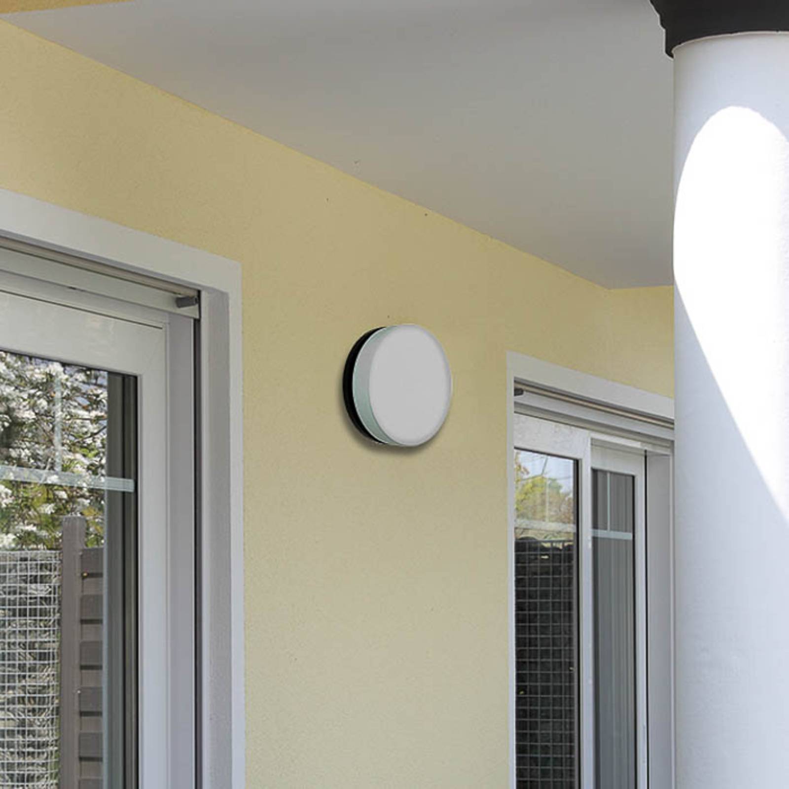 Albert Leuchten LED Aussenwandleuchte 6309, dimmbar, alu / grau / zink, Aluminium, Modern, LED Wandleuchte außen