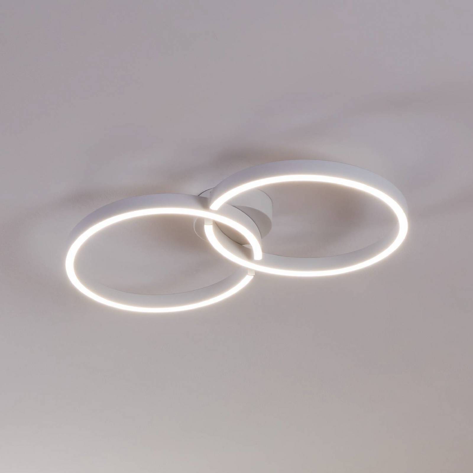 EGLO LED Deckenlampe Armandolo, dimmbar, weiß / opal, für Wohn- / Esszimmer, Aluminium, Modern, LED Deckenleuchte