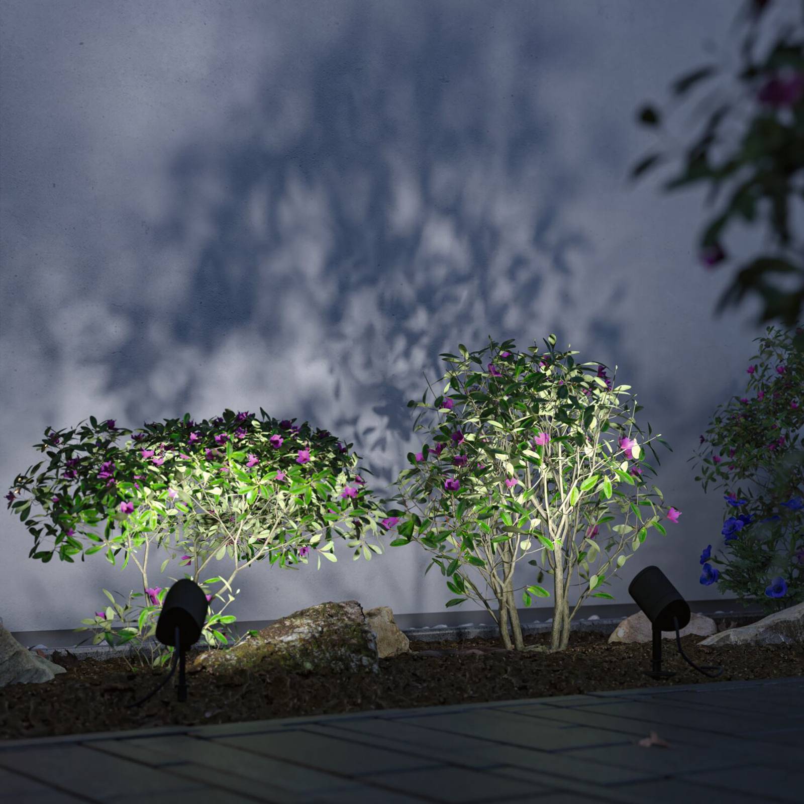 Paulmann Plug&Shine Shira Erdspießspot ZigBee RGBW Shira, dimmbar, schwarz, Aluminium, Modern