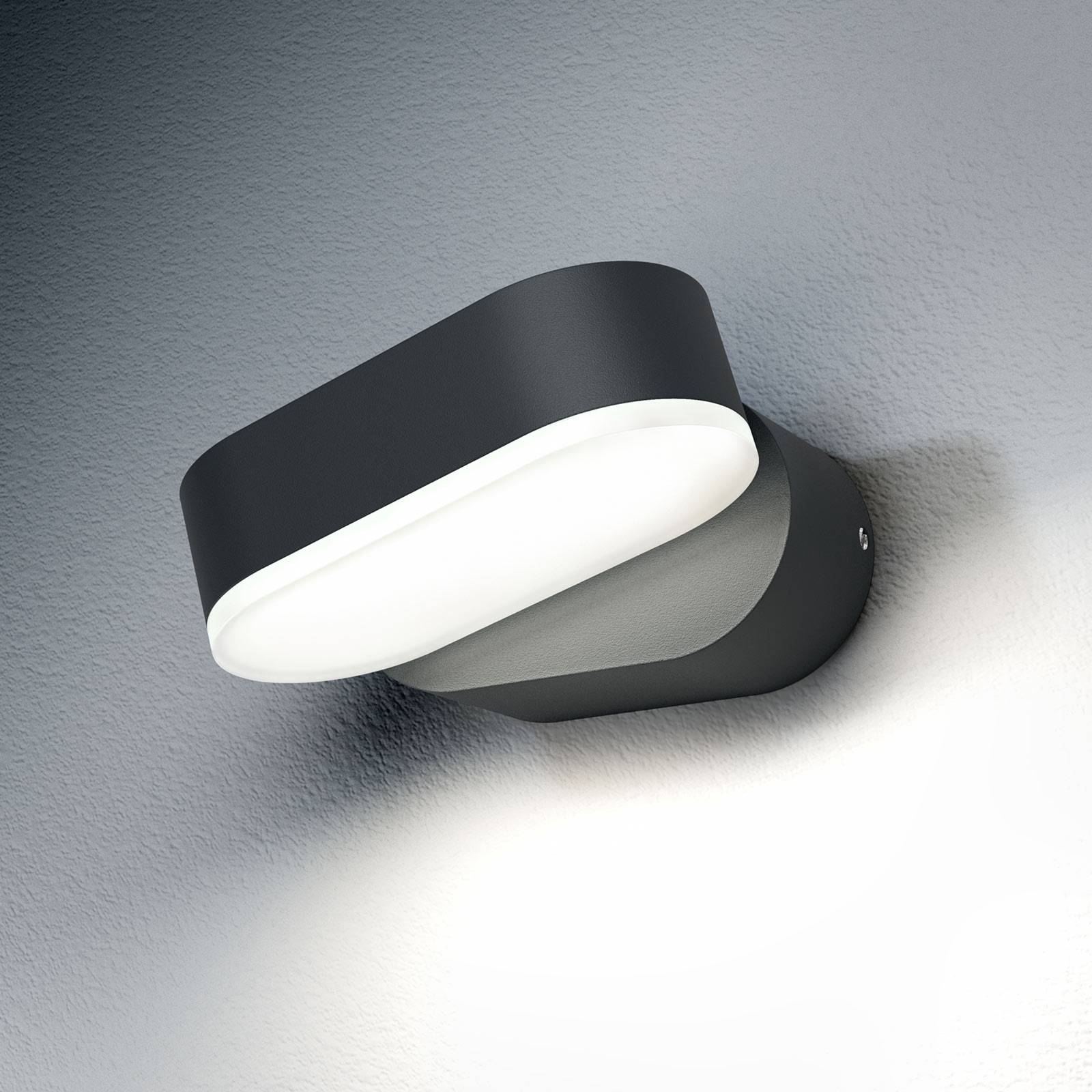 LEDVANCE LED Aussenwandleuchte Endura Style Mini Spot I, schwarz, Aluminium, Modern, LED Wandleuchte außen