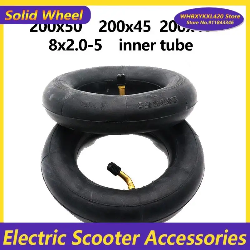 200x50/40/45 8x2,0-5 Innenrohr Für Razor E100 E125 E150 E175 E200 Elektrische Roller Reifen 8 Zoll ESpark Crazy Cart Image