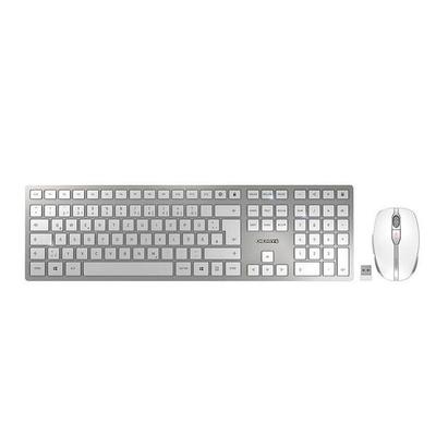 Cherry Tastatur-Maus-Set »DW 9100 SLIM« silber silber