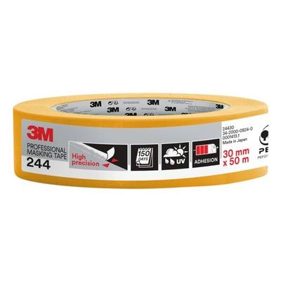 3M Malerabdeckband »244« 30 mm x 50 m orange, 3 cm