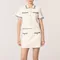 traf 2025 woman tops t-shirt + skirt suit knitted stretch corset women shirt y2k clothes New fashion