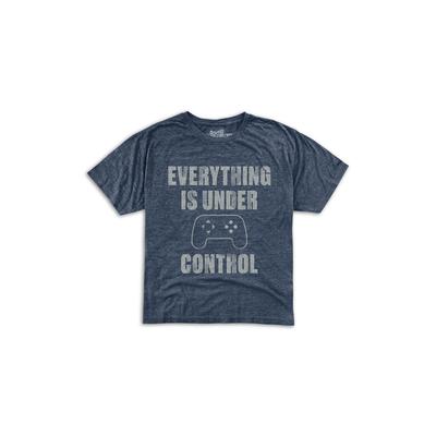 Retro Brand Boys' Everything Is Under Control Video Game Tee - Little Kid - Streaky Navy