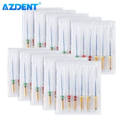 10Boxes AZDENT Dental Thermally Activated Nickel-titanium Root Canal File Endo Forming Files 25mm