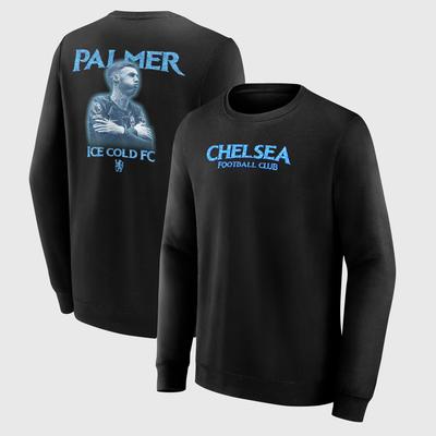 Chelsea Cole Palmer Ice Cold FC Grafik-Sweatshirt mit Rundhalsausschnitt – Schwarz – Kinder Image