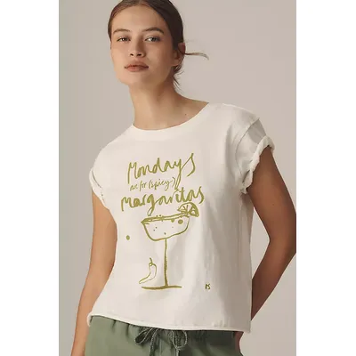 Olivia Sewell x Anthropologie Days of the Week Drinks Graphic T-Shirt