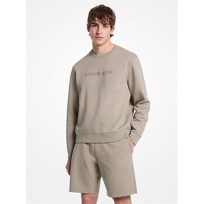 Michael Kors Logo Embossed Cotton Blend Sweater Green XXL