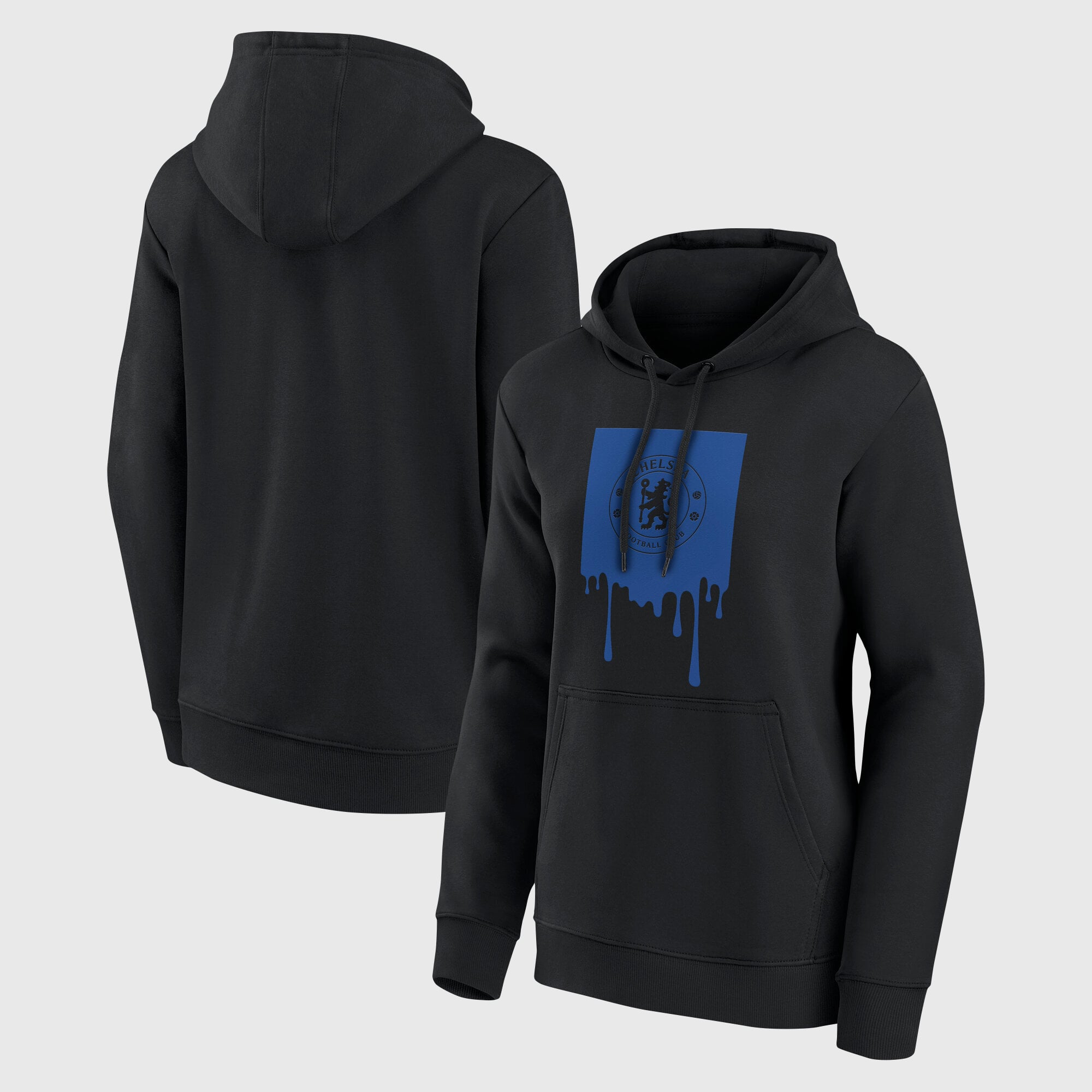 Chelsea Liquify Grafik-Hoodie – Schwarz – Damen
