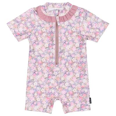 Mikk-Line - Kid's UV Suit Frill Recycled AOP - Lycra Gr 98/104 - 3-4 Years rosa Image