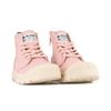 Schnürboots PALLADIUM "PAMPA HI ZIP ORGANIC", Gr. 37, nature pink, Textil, sportlich, Schuhe
