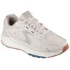 Sneaker SKECHERS "VERTEX", Herren, Gr. 47,5, beige (hellbeige), Leder, Mesh, sportlich, Schuhe, Retro Sneaker, Schnürschuh mit Air-Cooled Memory Foam