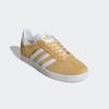Sneaker ADIDAS ORIGINALS "GAZELLE", Gr. 40, oat, cloud weiß, gold metallic, Leder, Synthetik, sportlich, Schuhe