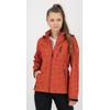 Softshelljacke DEPROC ACTIVE "SHELBY PEAK DC", Damen, Gr. 44 (L), rot (chilli), 100% Polyester, casual, tailliert, Langarm gerader Abschluss mit Klettverschlüssen, Jacken, leichte Softshelljacke mit All-Over-Print und abnehmbarer Kapuze