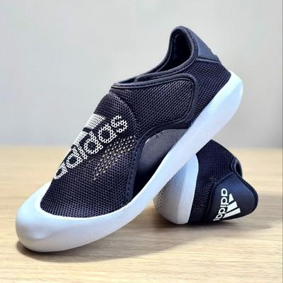 Adidas Shoes | Adidas Altaventure Sport Swim Sandals Water Shoes Oreo Black Grey White 2y New | Color: Black/Gray | Size: 2b
