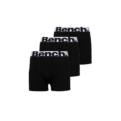 Bench Mens 3 Pack 'tom' Cotton Blend Boxers - Black - Size 2XL | Bench Sale | Discount Designer Brands