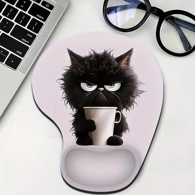 TEMU Ergonomic Mouse Pad With Wrist Support – Comfortable Non-slip Base, For Precise Mouse Control, Cute Cartoon , Office, Home, And Laptop Use, Computer Mouse Pa Image
