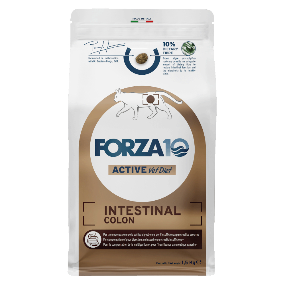 Forza10 Active Line Intestinal Colon Pesce Crocchette gatto - 1,5 kg