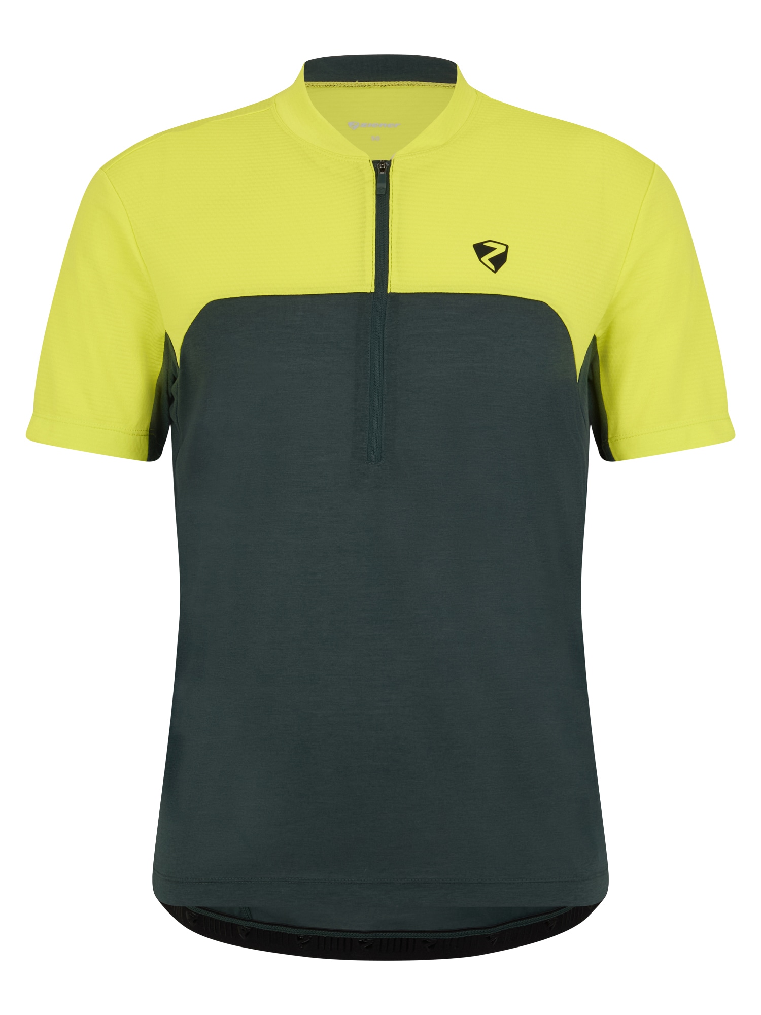 Radtrikot ZIENER "NARIUS-Z", Herren, Gr. 46, bitter lemon, Obermaterial: 85% Polyester, 15% Baumwolle; Obermaterial 2: 100% Polyester, Trikots Image