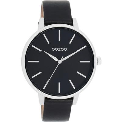 Quarzuhr OOZOO, schwarz, Armbanduhren, Damen, Armbanduhr, Damenuhr, Herrenuhr, Lederarmband Image