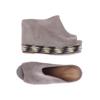 Jeffrey Campbell Damen Sandale, Gr. 36, grau, Leder