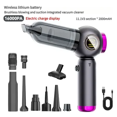 Drahtloser Autostaubsauger, Autoaufladung, Auto und Haushalt mit doppeltem Verwendungszweck, Image