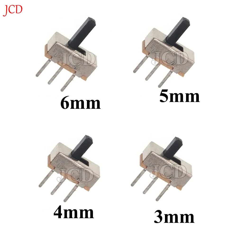 20 Stück SS12D00 Unterbrecher Ein-Aus-Mini-Schiebeschalter 3-polig 1P2T 2 Position Hochwertiger Kippschalter Grifflänge: 3 mm/4 mm/5 mm/6 mm Image