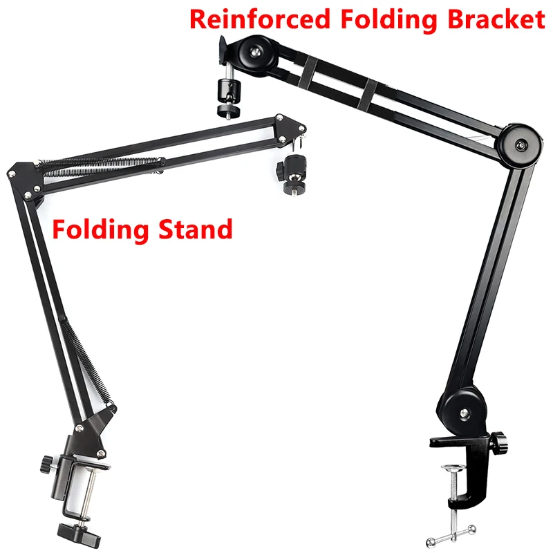 Verstärkte Klapphalterung, verstellbare Gelenkarmklemme, Mikroskophalterung, 50-mm-Ringrahmen, Objektivstativ, geschweißte Kamera Image