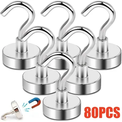 1-80 Stück starke Magnet haken Mehrzweck-Aufbewahrung shaken Home Kitchen Bar Aufbewahrung shaken