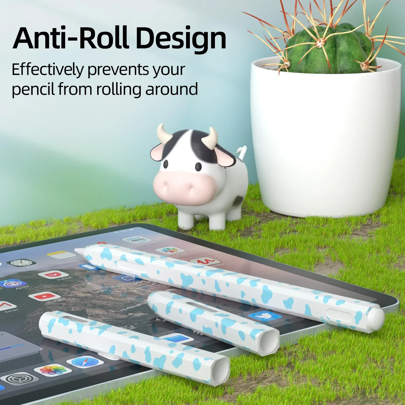 Hülle für Apple Pencil Pro 2, Stylus, Kuhmuster, Silikon-Stifthülle für Apple Pencil 2, 2. Generation, Abdeckungen, Silikonhülle Image