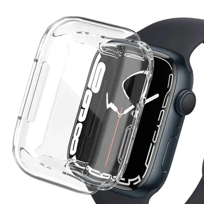 Displayschutzfolie für Apple Watch Case Ultra 49 mm, vollständige TPU-Stoßstangenabdeckung, iWatch Image