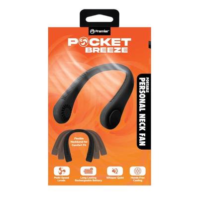 Premier 00053 - Pocket Breeze Bladeless Neck Fan (PBF09BK) Everyday Electronics