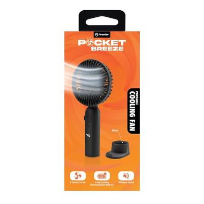 Premier 07286 - Pocket Breeze Portable Fan (PBF03BK) Everyday Electronics