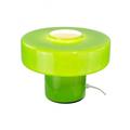 Lampe à poser en verre vert
