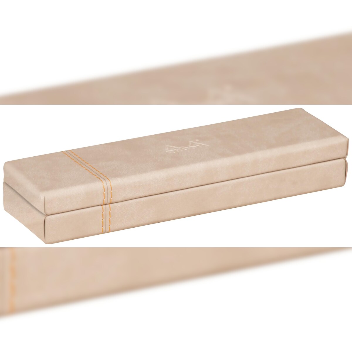 Rhodiarama Stiftebox aus Kunstleder, 21x5,5x3cm - Beige 318875C Image