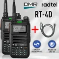 2 pezzi Radtel RT-4D DMR Walkie Talkie digitale Dual Mode Radio analogica/digitale Dual Time Slot 1024 canali + cavo di programmazione