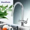 Wanmivezlo – robinet de cuisine à buse d'extension, rotation à 360 degrés, mélangeur chaud et froid, robinets de cuisine à double poignée, robinet d'eau potable