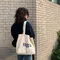 Sac à bandoulière pour femmes décontracté femme capacité fourre-tout grand Shopper toile lettre mode