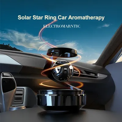 Solar Car Air Freshener Rotating Aromatherapy Diffusing Accessories Interior Durable Perfume